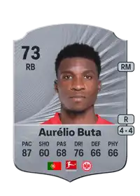 Aurélio Buta Rare 73 Overall Rating