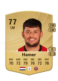 Gustavo Hamer Common 77 Overall Rating