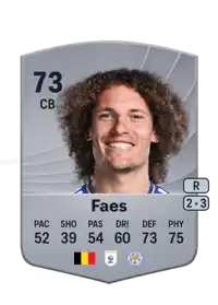 Wout Faes Common 73 Overall Rating