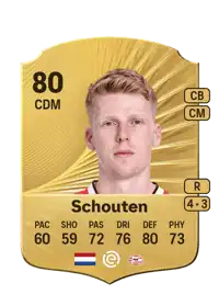 Jerdy Schouten Rare 80 Overall Rating