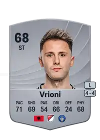 Giacomo Vrioni Common 68 Overall Rating
