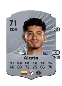 Steven Alzate Rare 71 Overall Rating