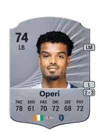 Christopher Operi Rare 74 Overall Rating