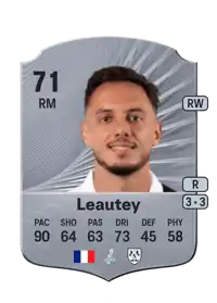 Antoine Leautey Rare 71 Overall Rating