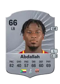 Abdel Hakim Abdallah Rare 66 Overall Rating
