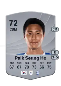 Paik Seung Ho Common 72 Overall Rating