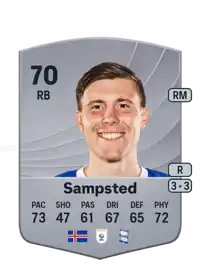 Alfons Sampsted Common 70 Overall Rating