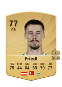 Marco Friedl Common 77 Overall Rating