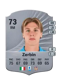 Alessio Zerbin Rare 73 Overall Rating