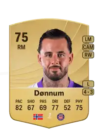 Aron Dønnum Common 75 Overall Rating
