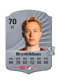Ola Brynhildsen Rare 70 Overall Rating