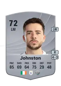 Mikey Johnston Common 72 Overall Rating
