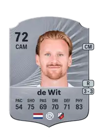 Dani de Wit Rare 72 Overall Rating