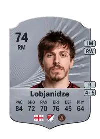 Saba Lobjanidze Rare 74 Overall Rating