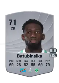 Dylan Batubinsika Common 71 Overall Rating