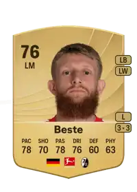 Jan-Niklas Beste Common 76 Overall Rating