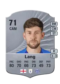 Callum Lang Rare 71 Overall Rating