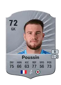 Gaëtan Poussin Rare 72 Overall Rating