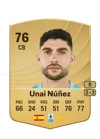 Unai Núñez Common 76 Overall Rating