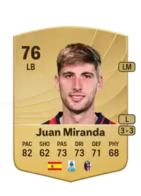 Juan Miranda Common 76 Overall Rating