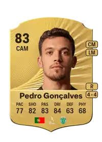 Pedro Gonçalves Rare 83 Overall Rating