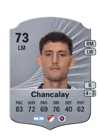Tomás Chancalay Rare 73 Overall Rating