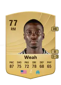 Timothy Weah Common 77 Overall Rating