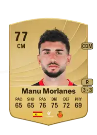 Manu Morlanes Common 77 Overall Rating