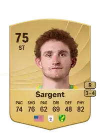 Josh Sargent Common 75 Overall Rating