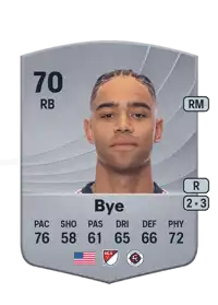 Brandon Bye Common 70 Overall Rating