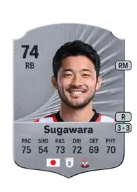 Yukinari Sugawara Rare 74 Overall Rating