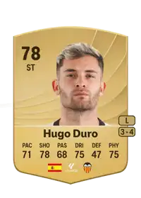 Hugo Duro Common 78 Overall Rating