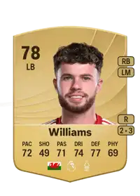 Neco Williams Common 78 Overall Rating