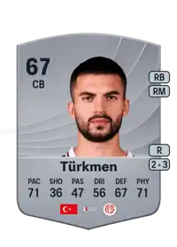 Hüseyin Türkmen Common 67 Overall Rating