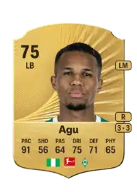 Felix Agu Rare 75 Overall Rating