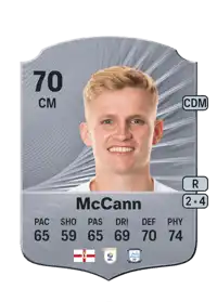 Ali McCann Rare 70 Overall Rating