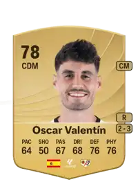 Óscar Valentín Common 78 Overall Rating