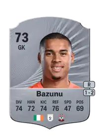 Gavin Bazunu Rare 73 Overall Rating