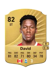 Jonathan David Rare 82 Overall Rating