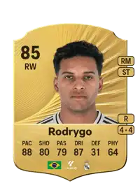 Rodrygo Rare 85 Overall Rating