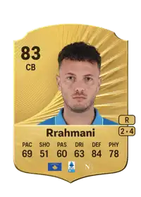 Amir Rrahmani Rare 83 Overall Rating
