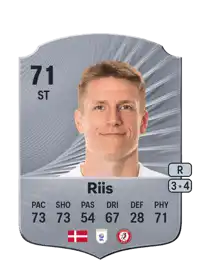 Emil Riis Rare 71 Overall Rating