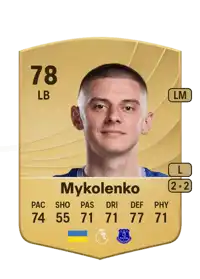 Vitaliy Mykolenko Common 78 Overall Rating