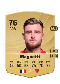 Hugo Magnetti Common 76 Overall Rating