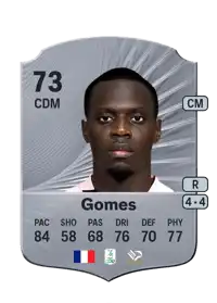 Claudio Gomes Rare 73 Overall Rating