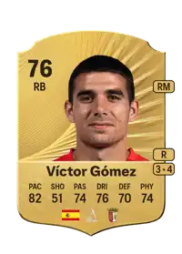 Víctor Gómez Rare 76 Overall Rating