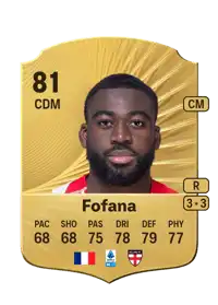 Youssouf Fofana Rare 81 Overall Rating