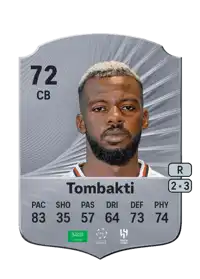 Hassan Tombakti Rare 72 Overall Rating