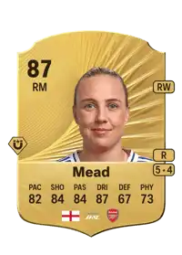 Beth Mead Rare 87 Overall Rating
