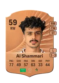 Abdulelah Al Shammari Rare 59 Overall Rating